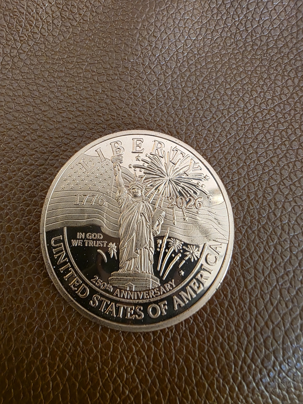 2026 United States Liberty Commemorative Coin 1 oz Copper Round America 250 New